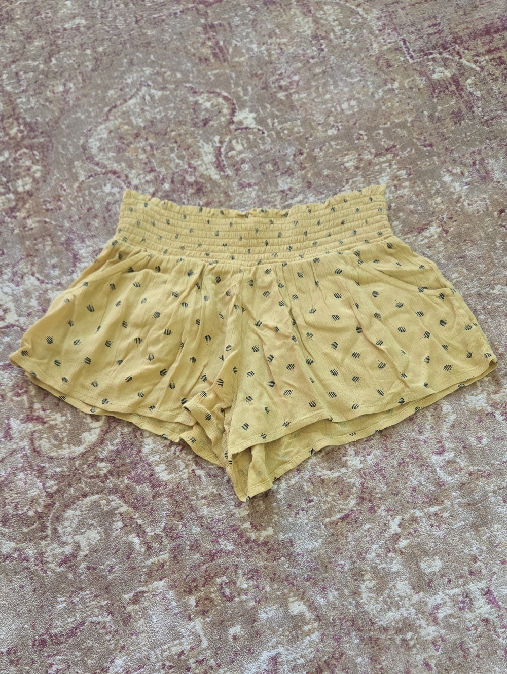 Billabong Waves For Days Women's Smocked Waisted  Shorts S
